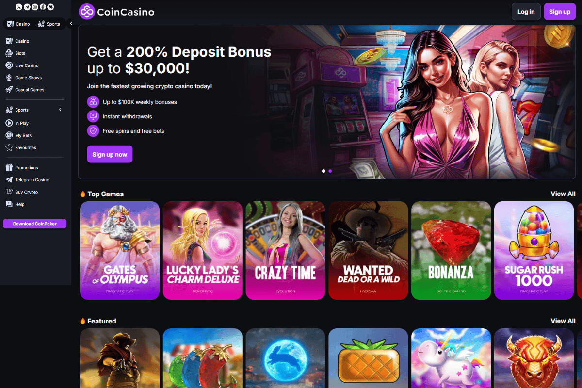 coincasino Sweet Bonanza